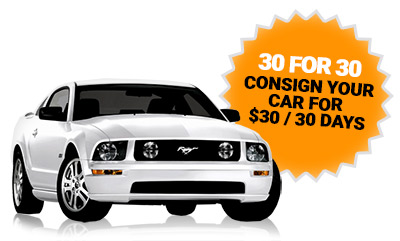 Consign your car in Winston-Salem 30 days for $30